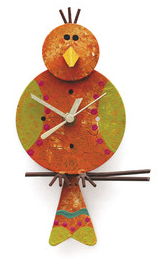 Pendeluhr Kanarienvogel von Reciclage