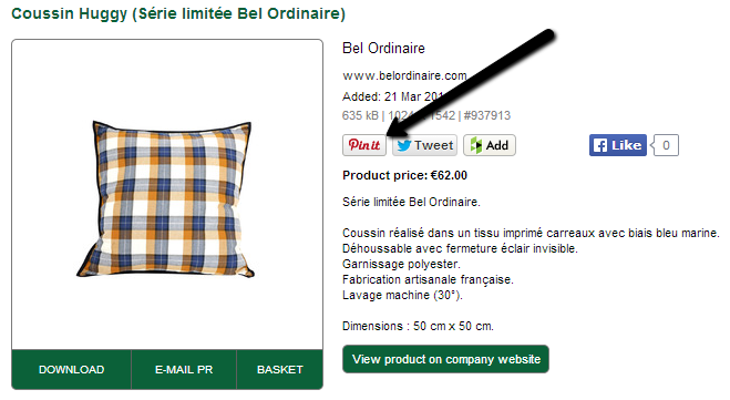 Bouton Pin it sur Press Loft