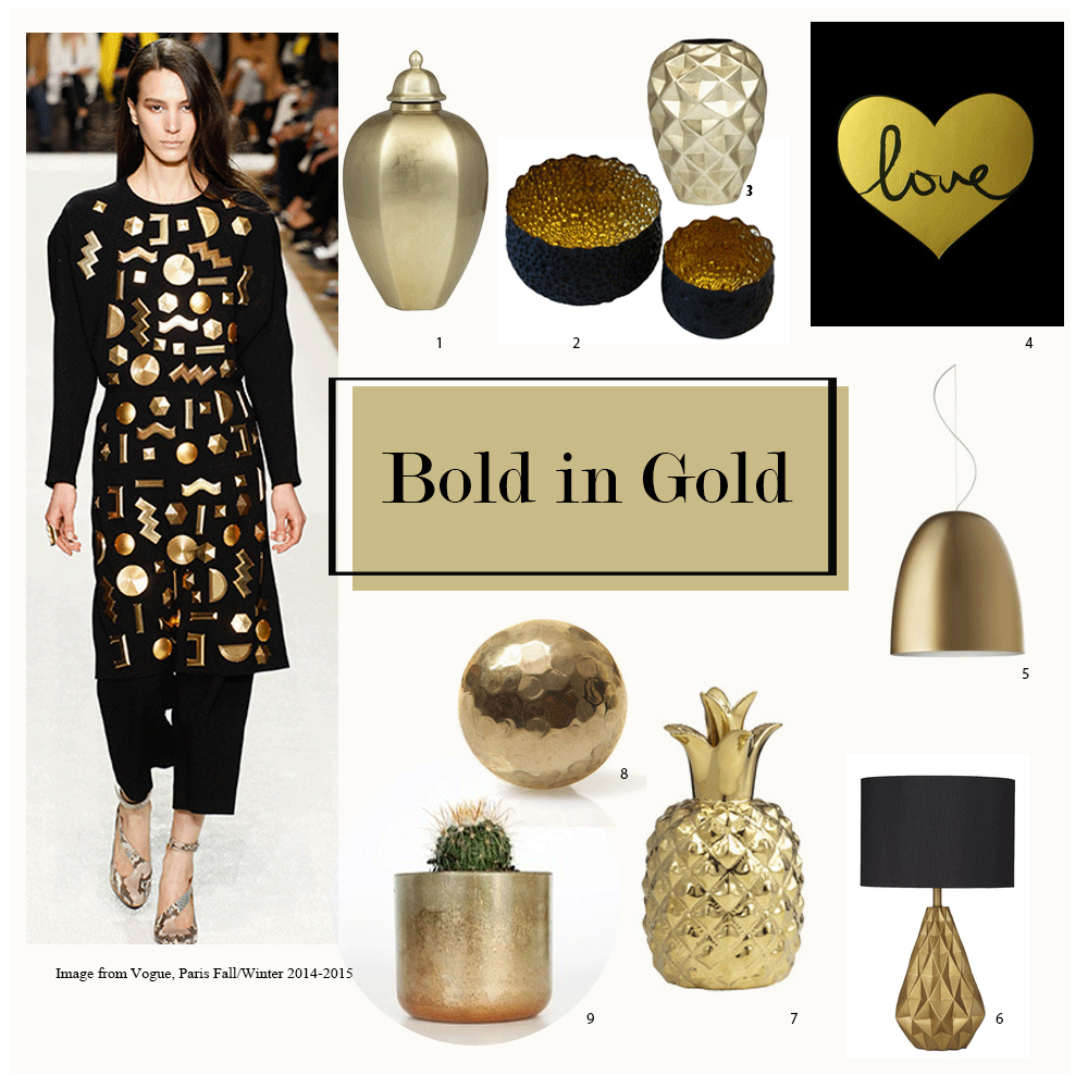 Interiors Trend: Bold in Gold - Press Loft blog